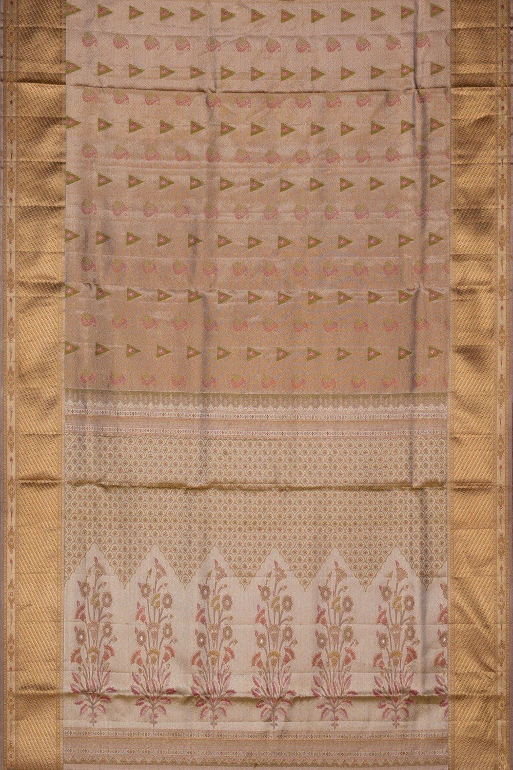 Image of Kanchipuram Tissue Brocade Saree