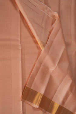 Image of Kanchi Silk Beige Dhoti With Kanduva (8 X 4)