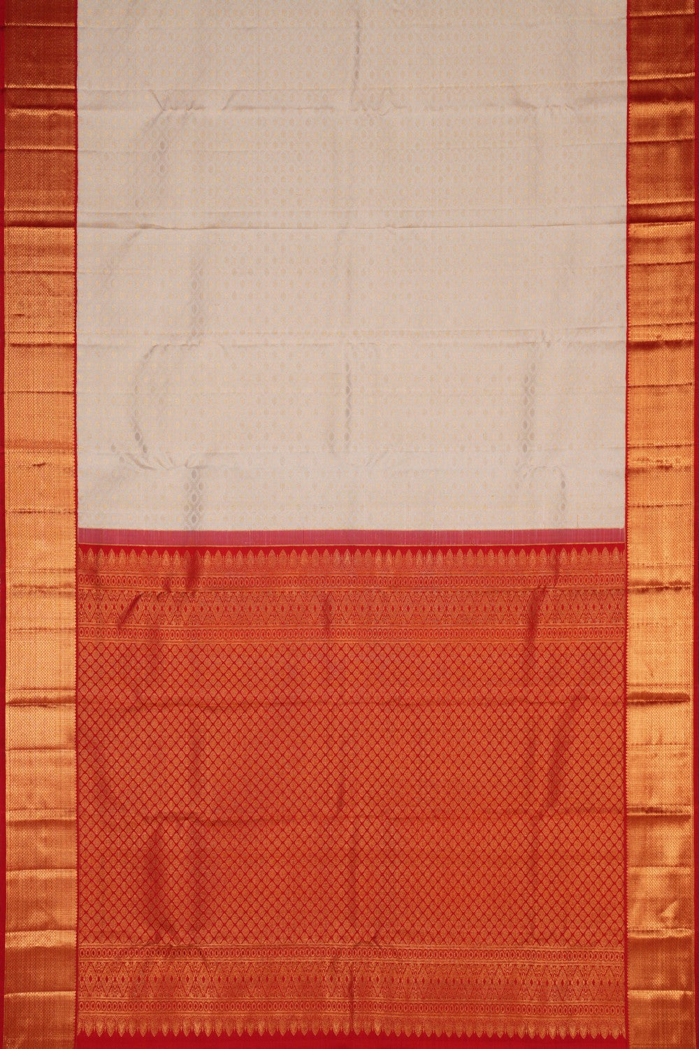 Image of Kanchipattu An Ethereal Pearl-White Saree