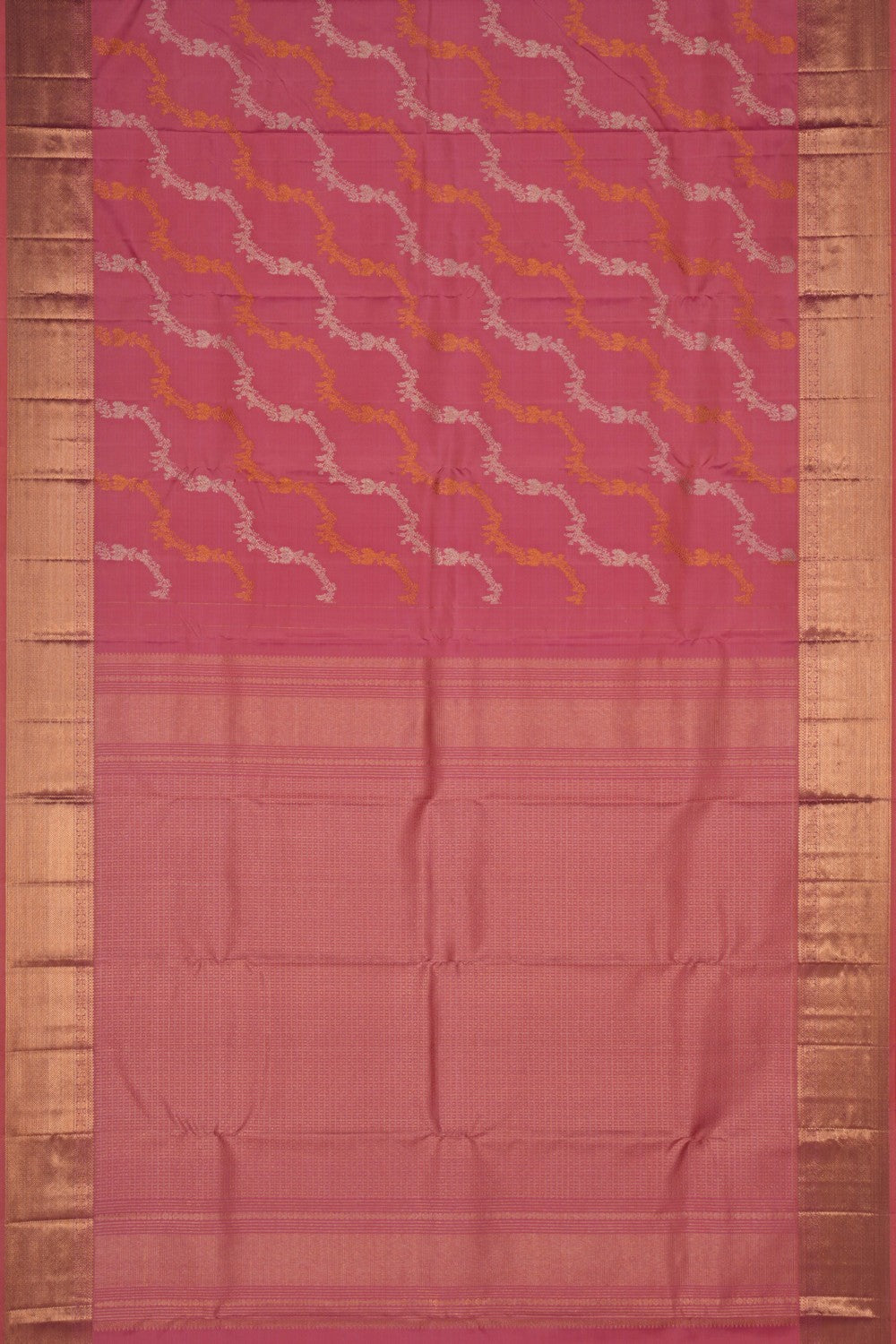 Image of Kanchipattu Brocade Pink Saree