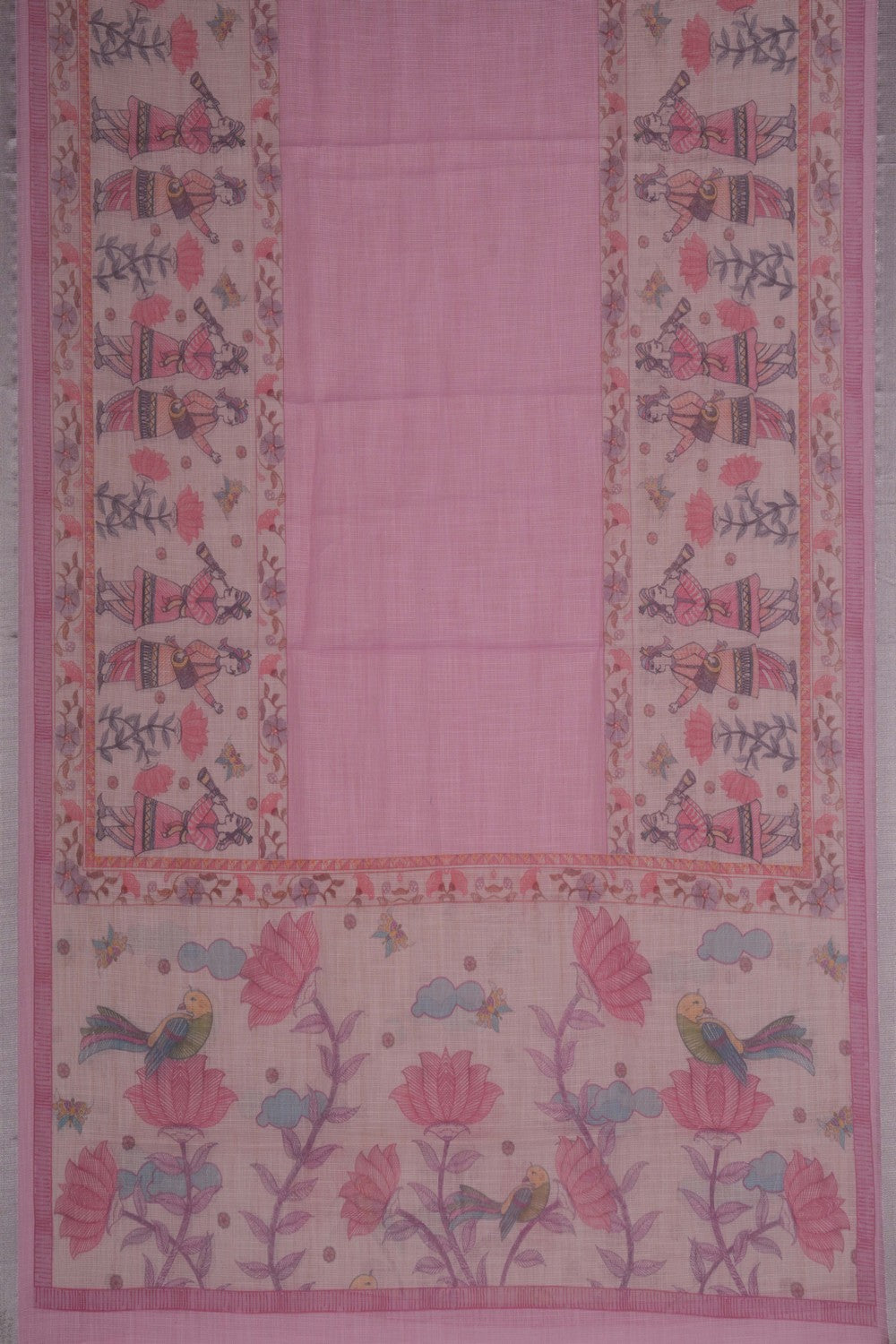 Image of Unstitched Suit Set Linen Fabric (3 Pcs Set)