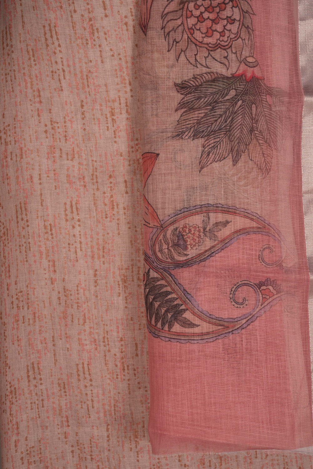 Image of Unstitched Suit Set Linen Fabric (3 Pcs Set)