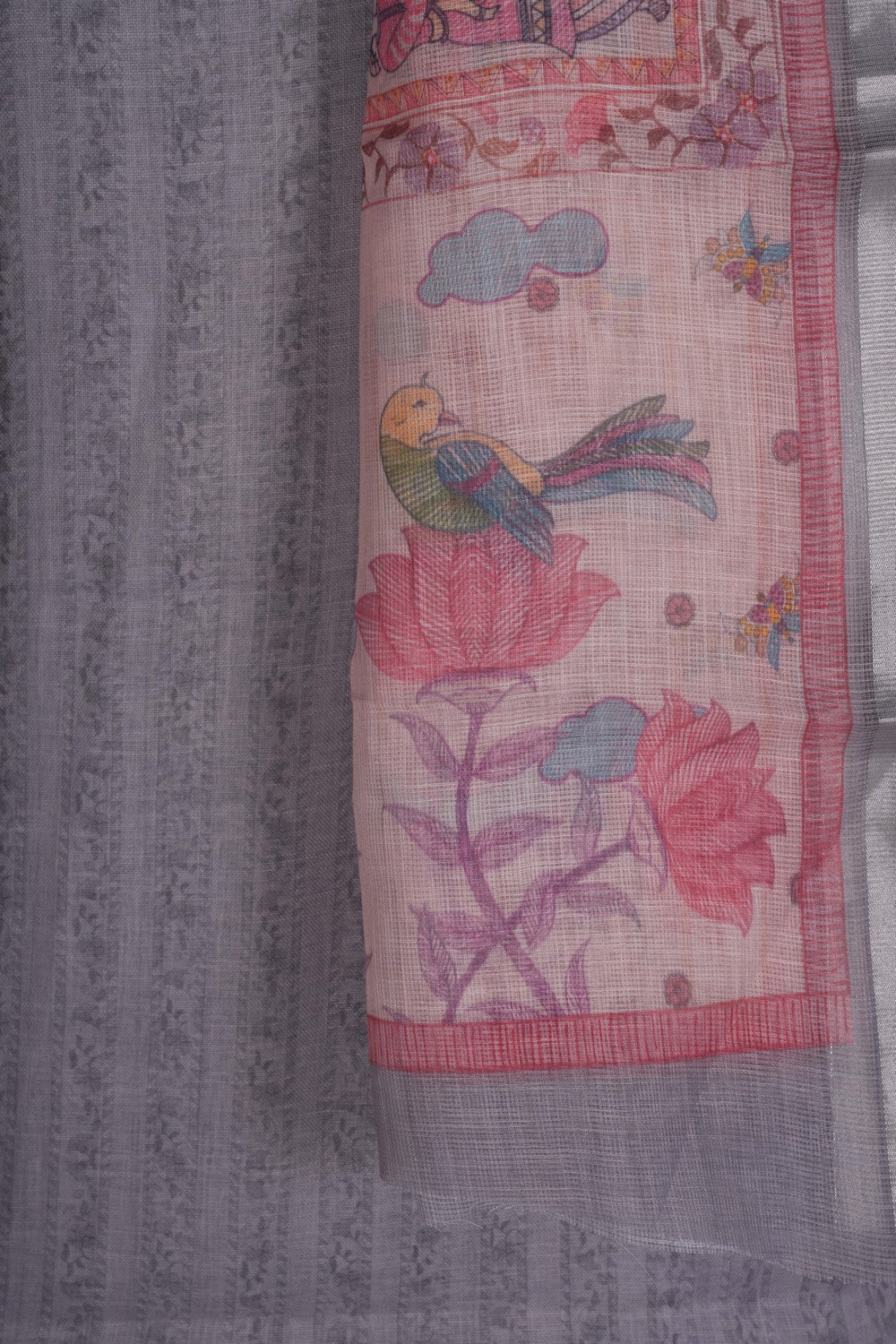 Image of Unstitched Suit Set Linen Fabric (3 Pcs Set)