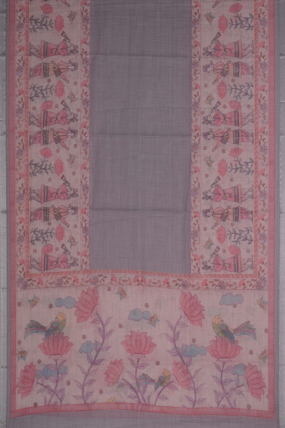 Image of Unstitched Suit Set Linen Fabric (3 Pcs Set)