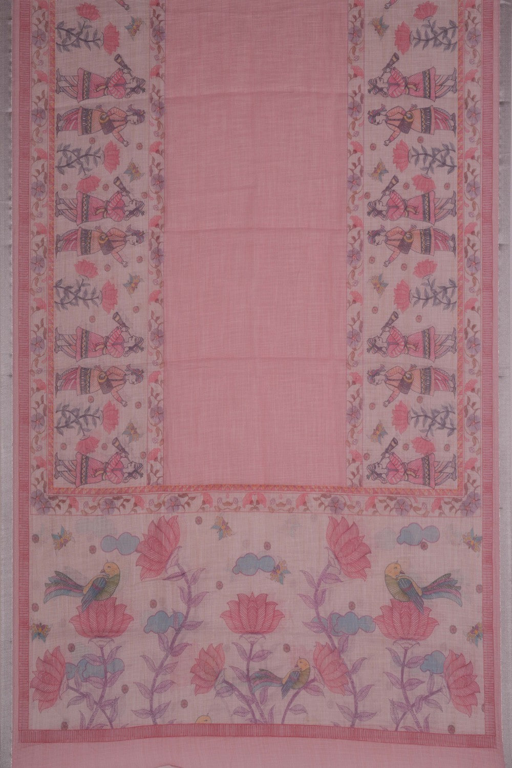 Image of Unstitched Suit Set Linen Fabric (3 Pcs Set)