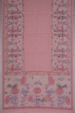 Image of Unstitched Suit Set Linen Fabric (3 Pcs Set)