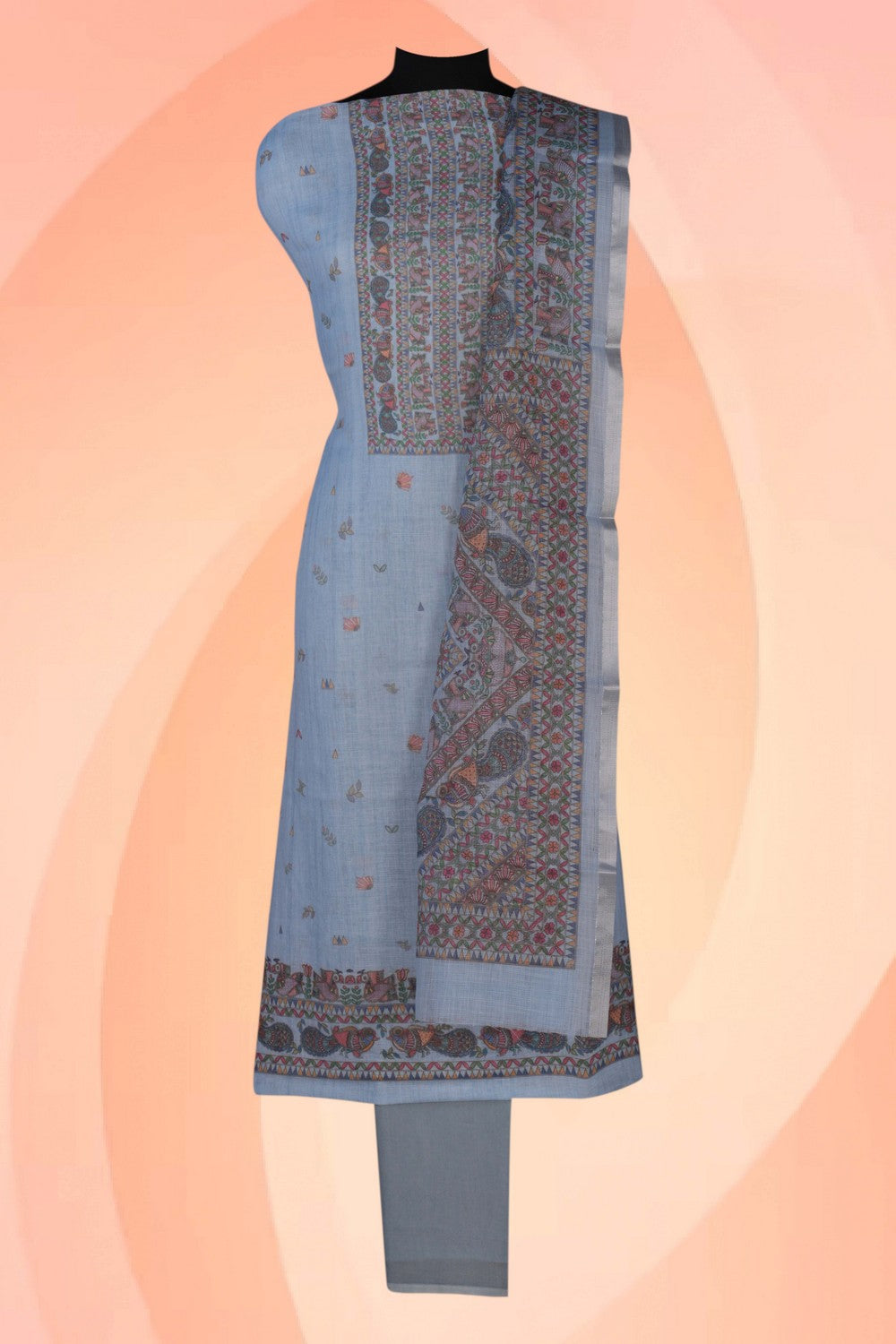 Unstitched Suit Set Linen Fabric (3 Pcs Set)