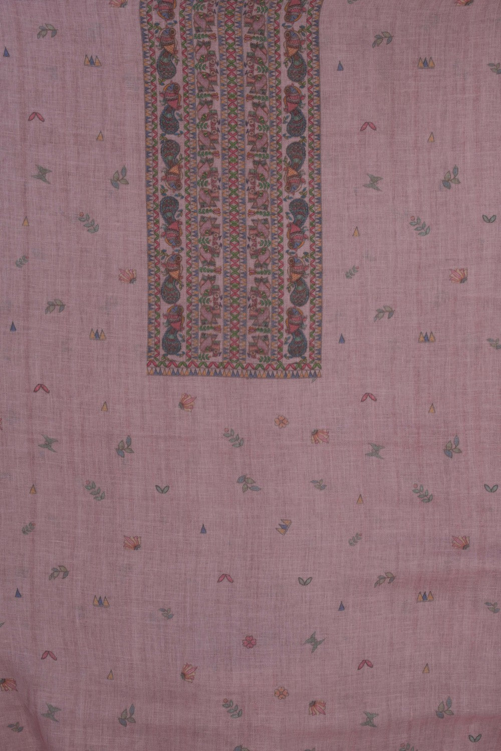 Image of Unstitched Suit Set Linen Fabric (3 Pcs Set)