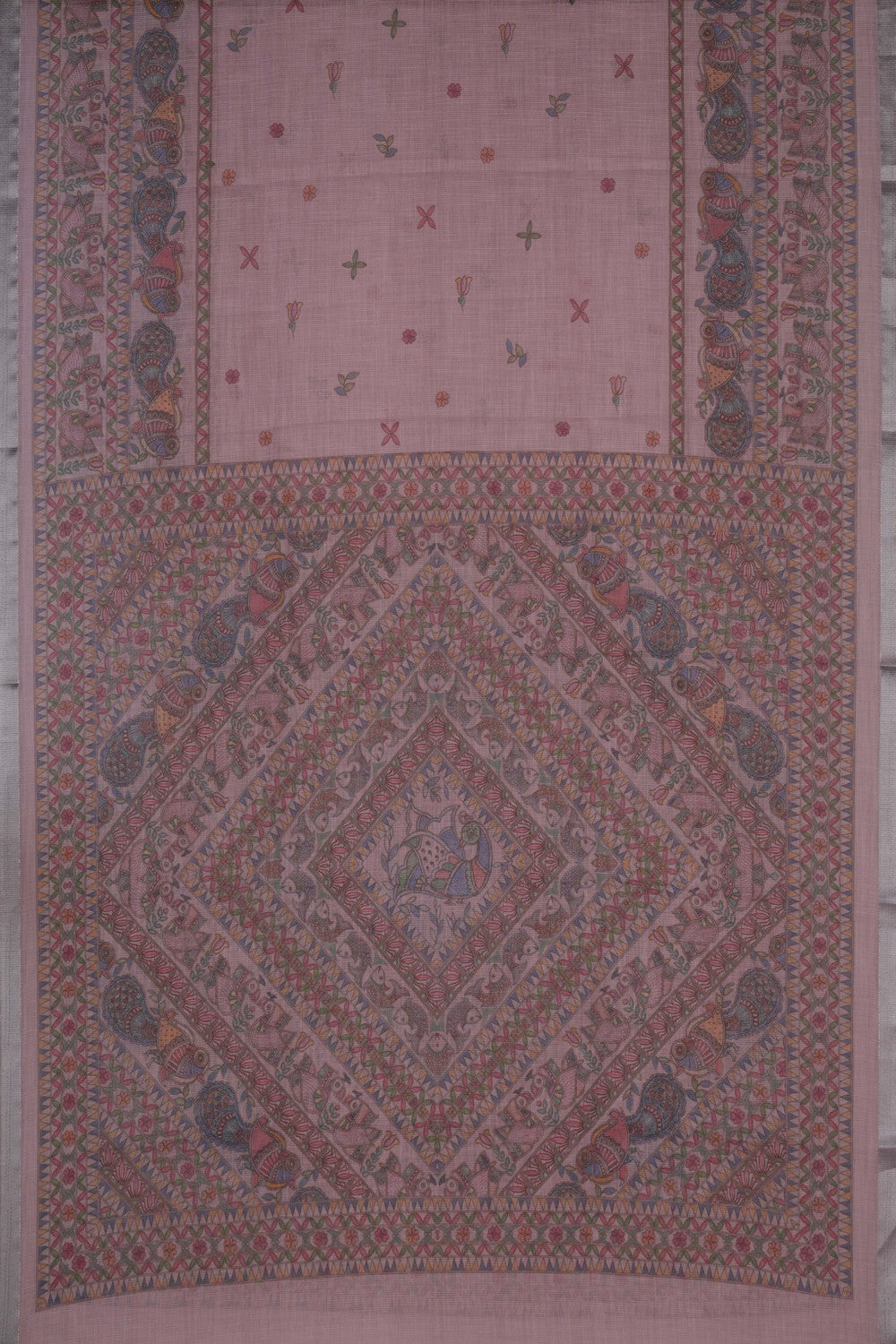 Image of Unstitched Suit Set Linen Fabric (3 Pcs Set)