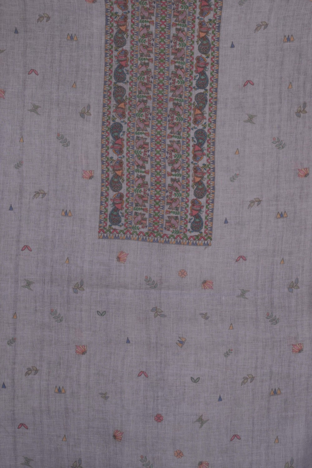 Image of Unstitched Suit Set Linen Fabric (3 Pcs Set)