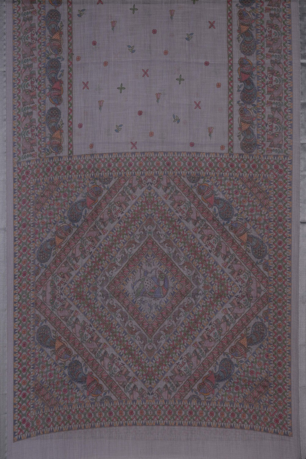 Image of Unstitched Suit Set Linen Fabric (3 Pcs Set)