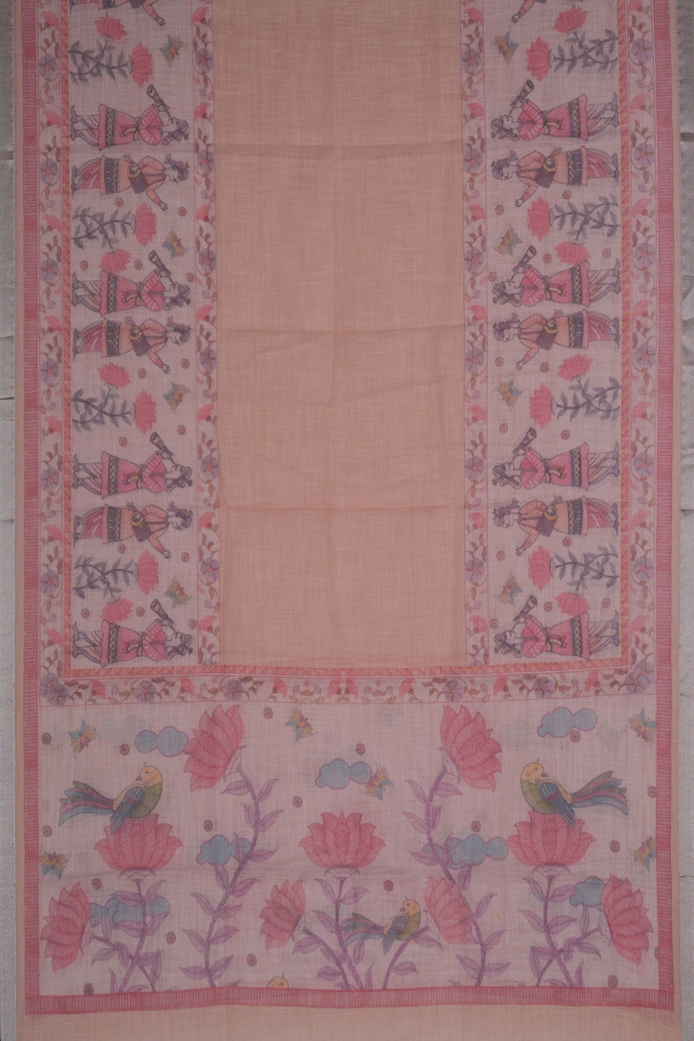 Image of Unstitched Suit Set Linen Fabric (3 Pcs Set)