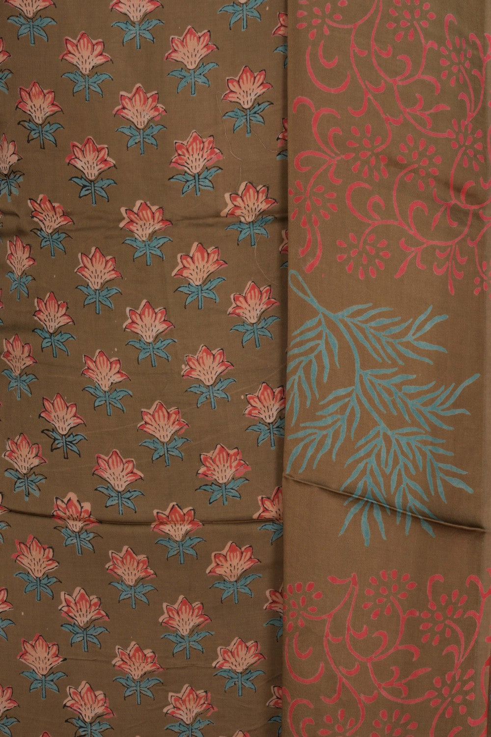 Image of Unstitched Suit Set Satin Silk Fabric (3 Pcs Set)