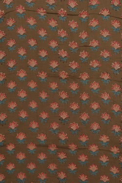 Image of Unstitched Suit Set Satin Silk Fabric (3 Pcs Set)