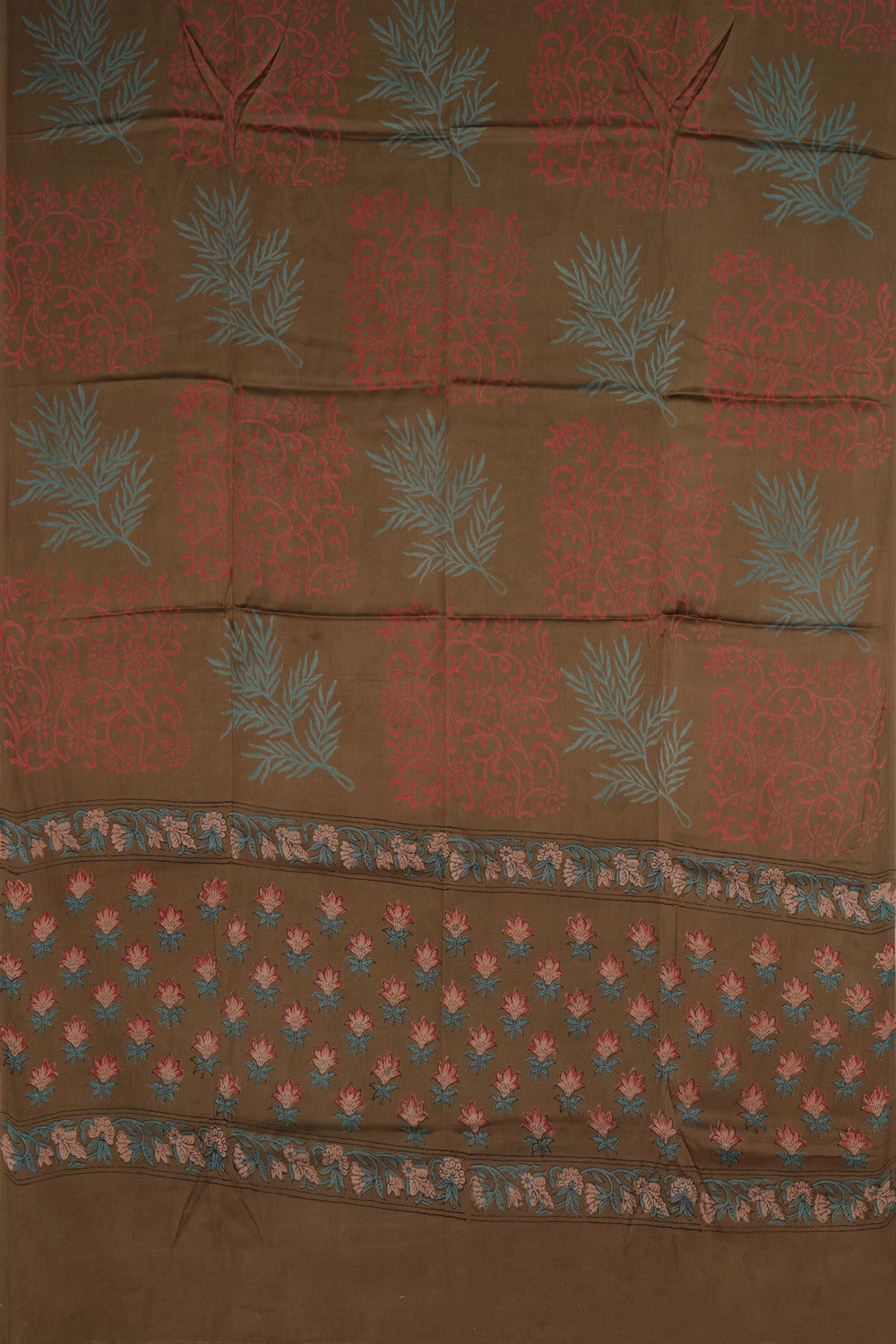 Image of Unstitched Suit Set Satin Silk Fabric (3 Pcs Set)