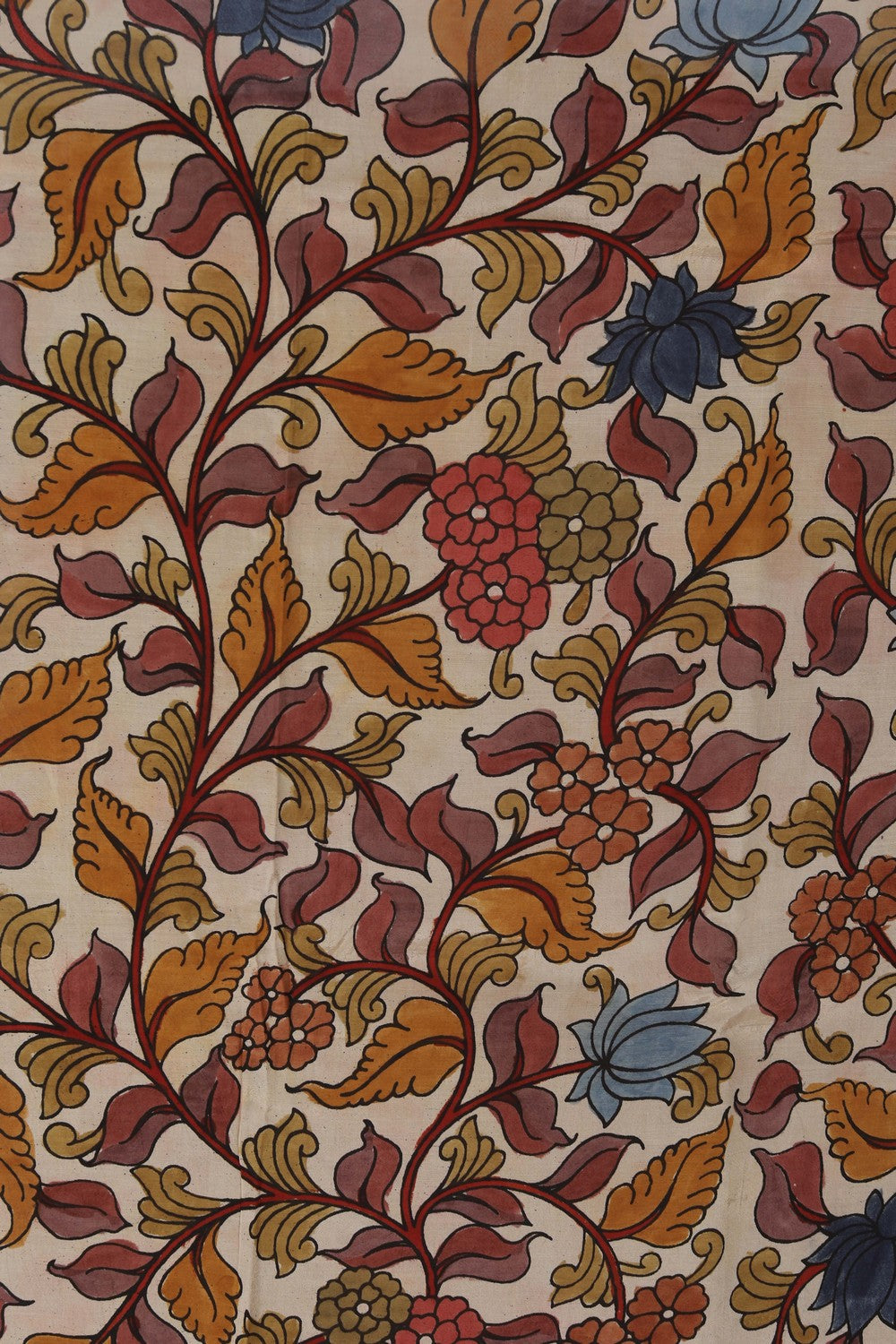 Kalamkari Cream Saree