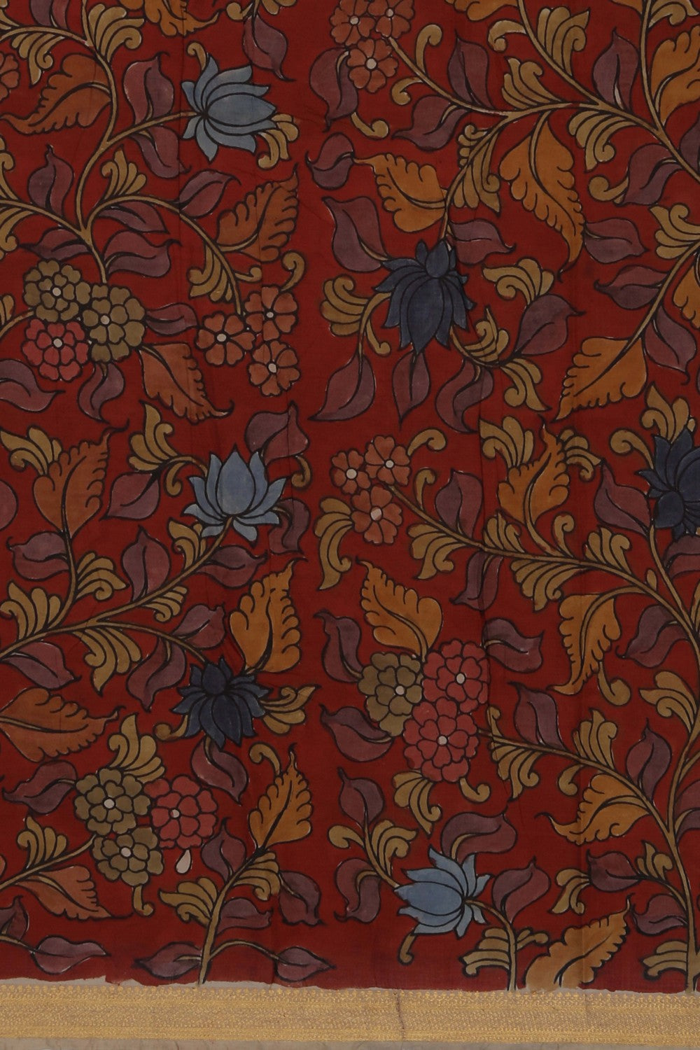 Image of Kalamkari Cream Saree