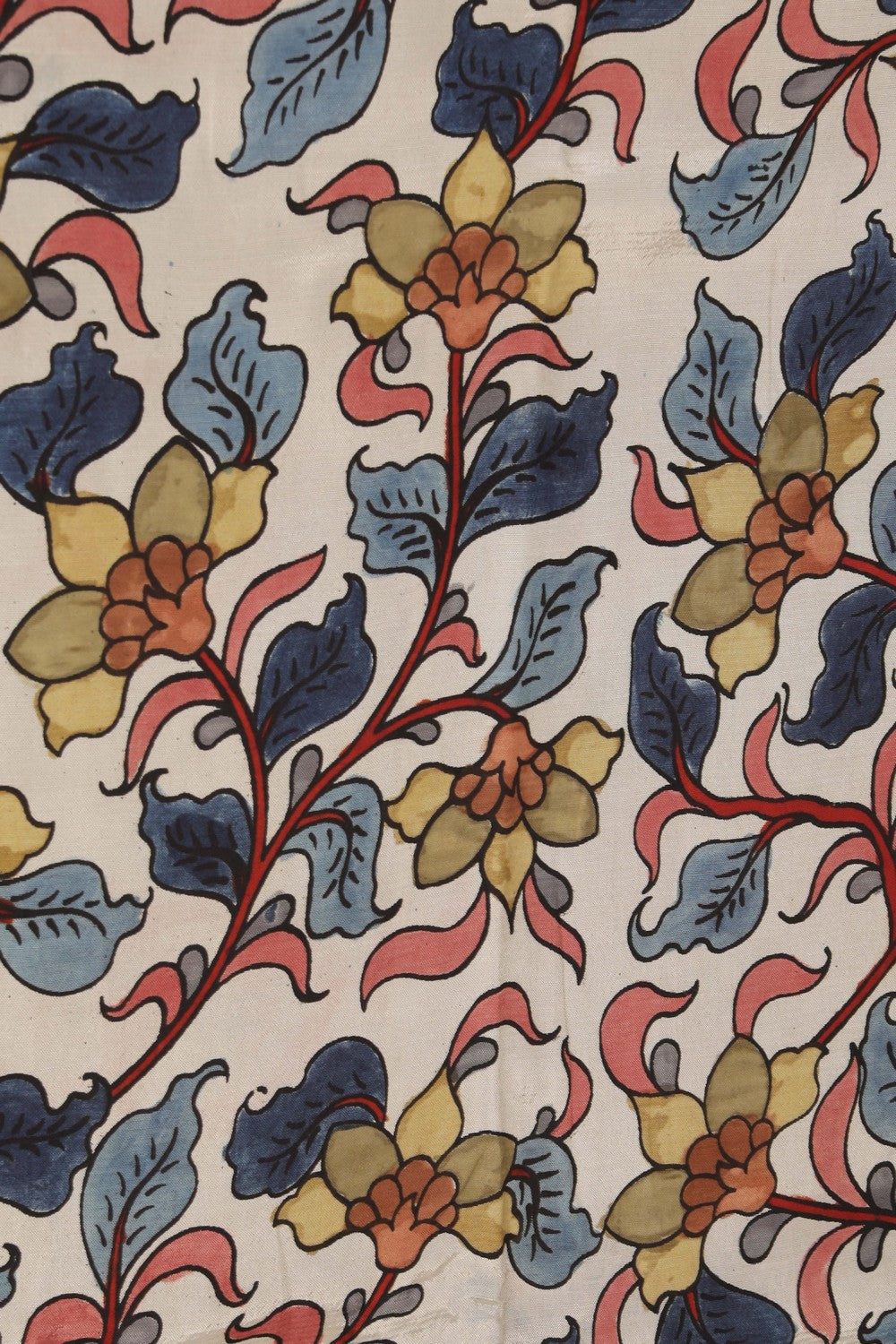 Image of Kalamkari White Saree