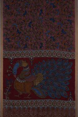 Image of Kalamkari Pink Saree
