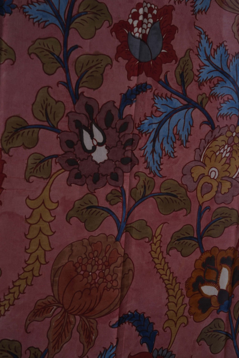 Image of Kalamkari Maroon Saree