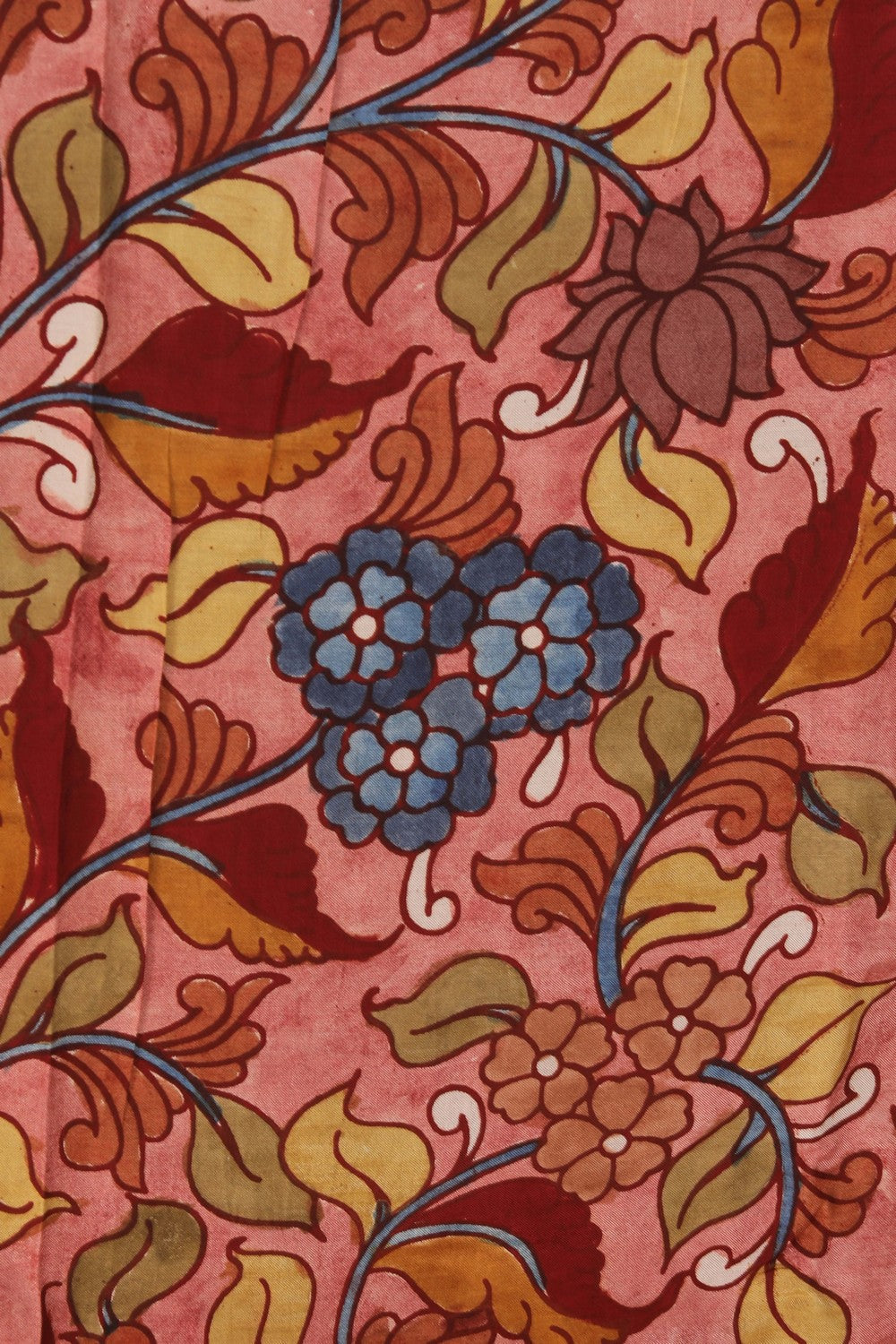 Image of Kalamkari Pink Saree