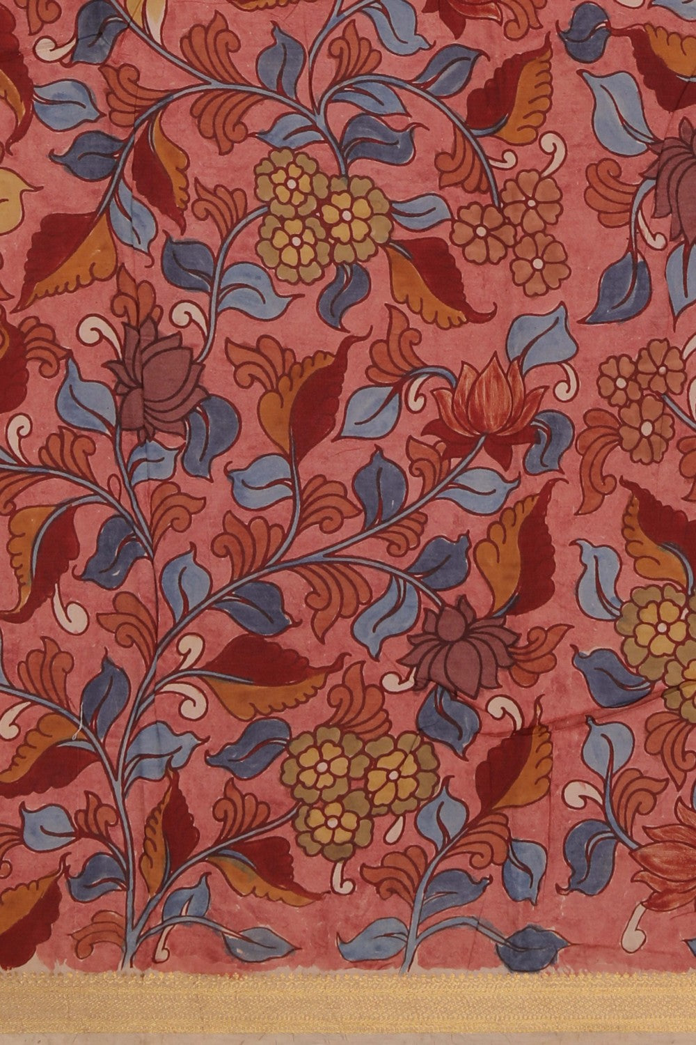 Image of Kalamkari Pink Saree