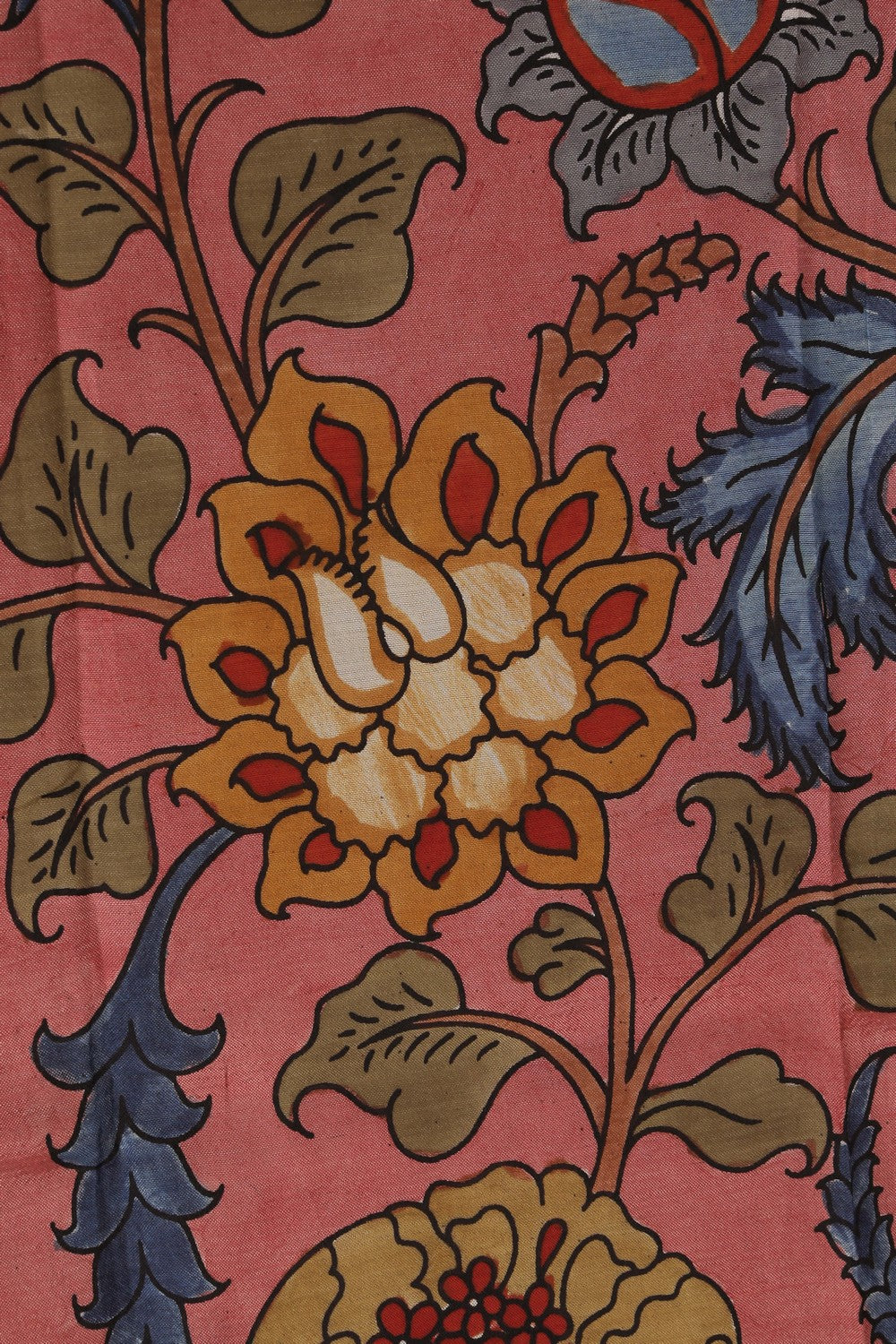 Kalamkari Pink Saree