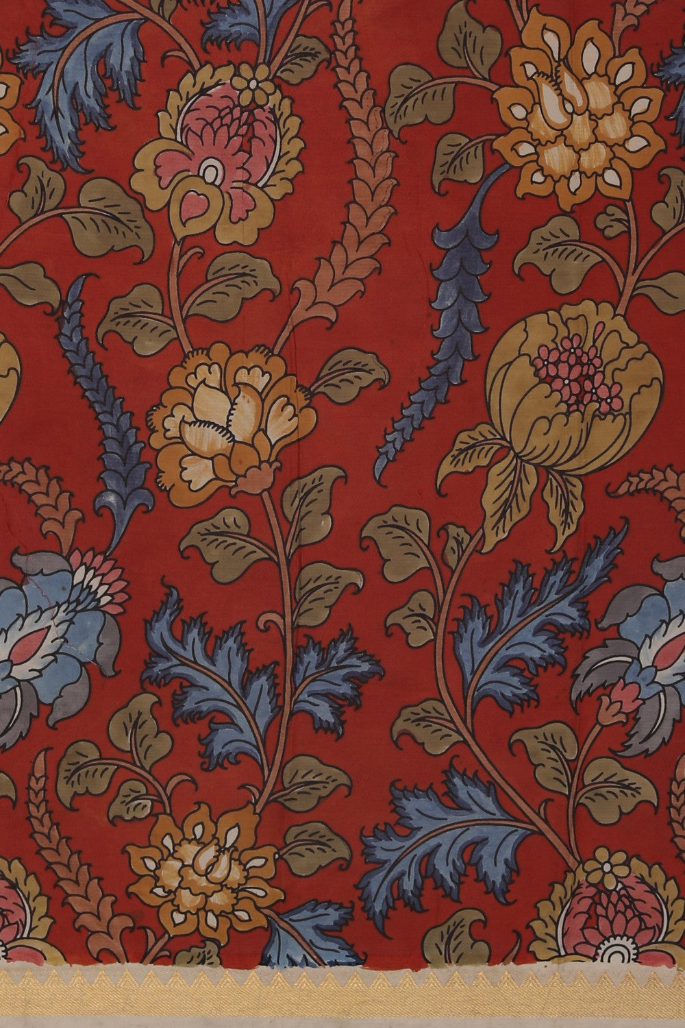 Kalamkari Pink Saree