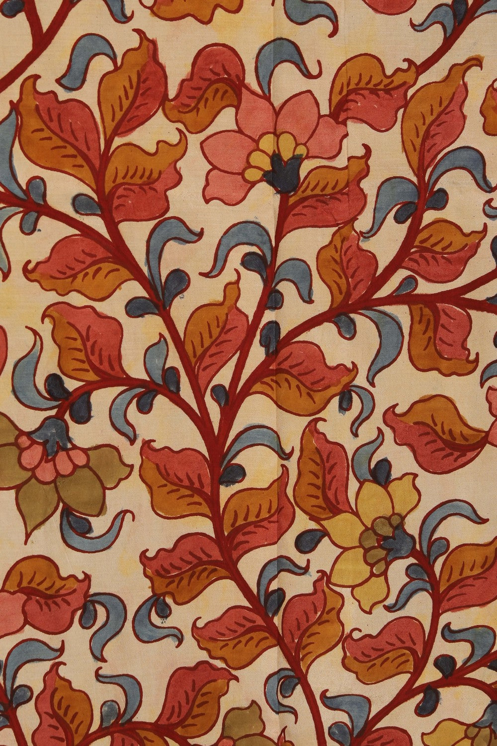 Kalamkari cream Saree