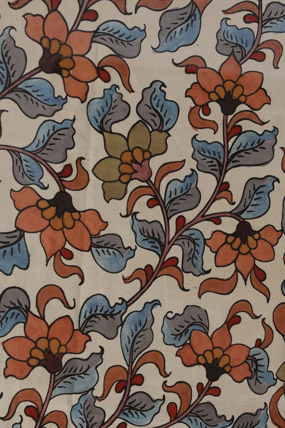 Image of Kalamkari Cream Saree