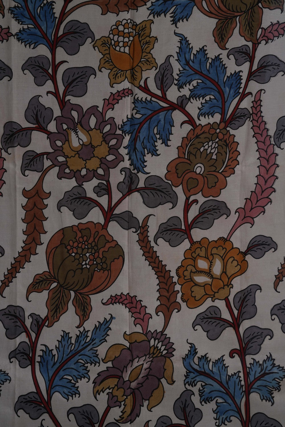 Image of Kalamkari Cream Saree