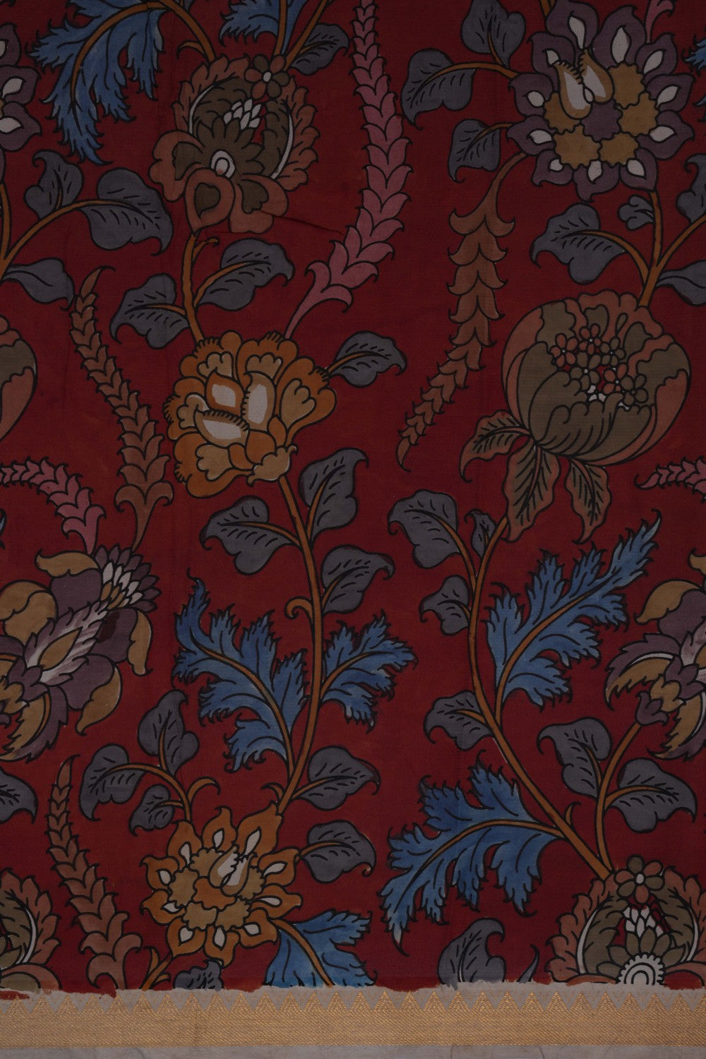 Image of Kalamkari Cream Saree