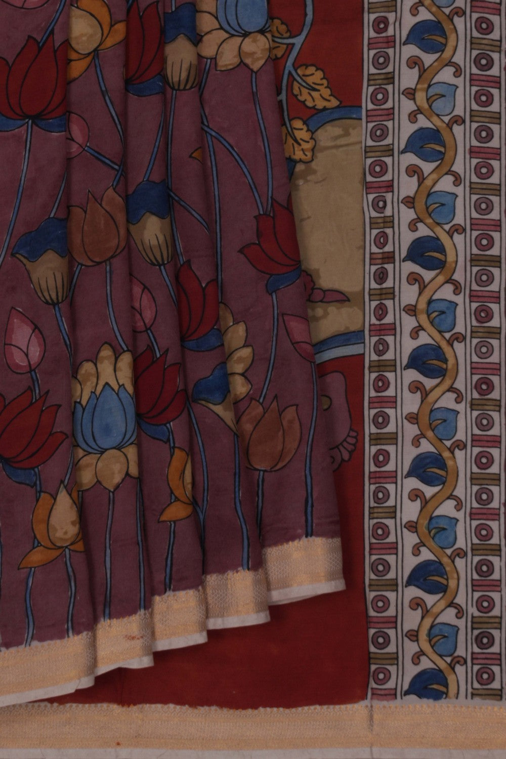 Image of Kalamkari Multi Colour Saree
