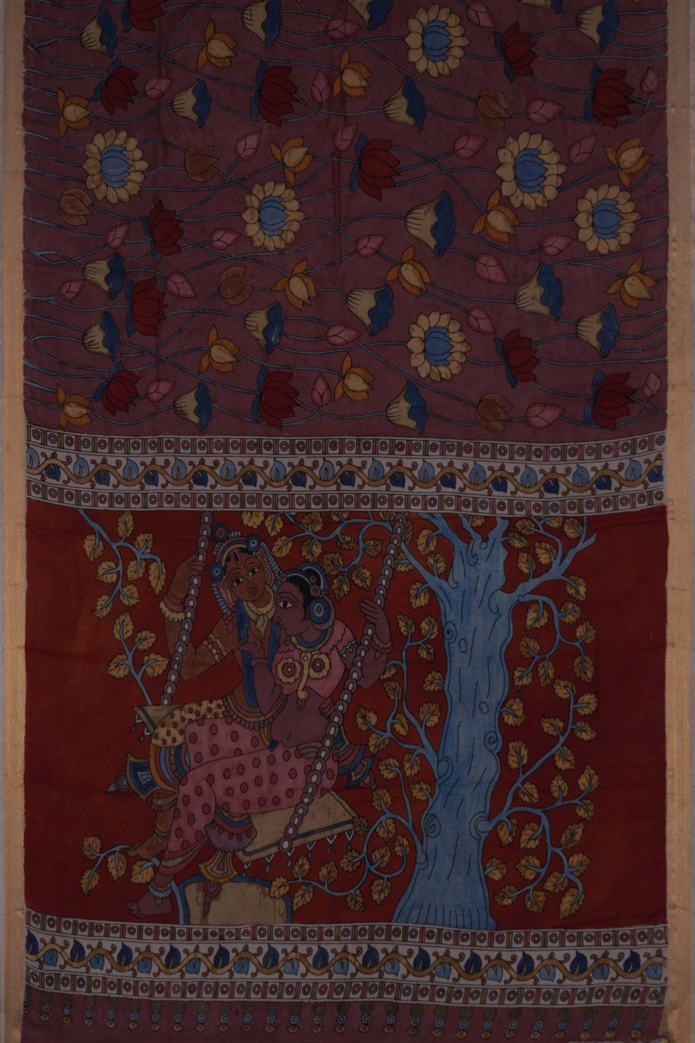 Image of Kalamkari Multi Colour Saree