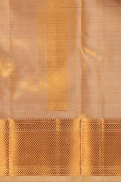 Image of Kanchi Silk Beige Dhoti With Kanduva (8 X 4)