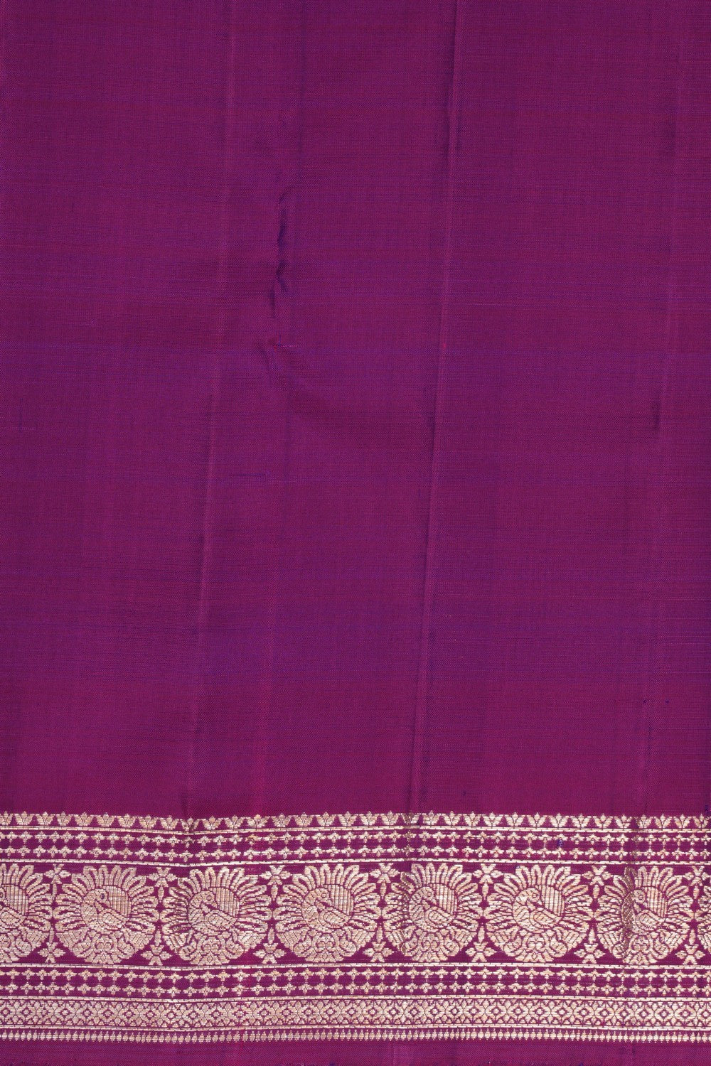 Image of Kanchipattu Kattam Purple Saree