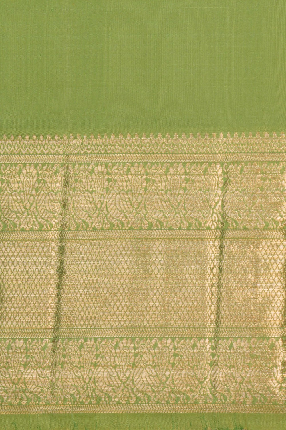 Kanchipattu Brocade Green Saree