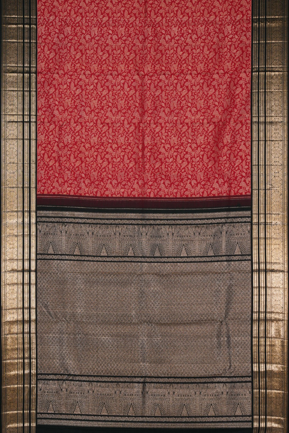 Image of Kanchipattu Brocade Red Saree