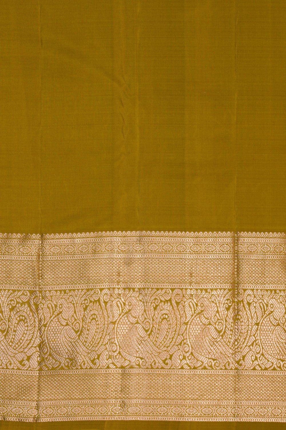 A Zari check pattern Kanchipattu saree