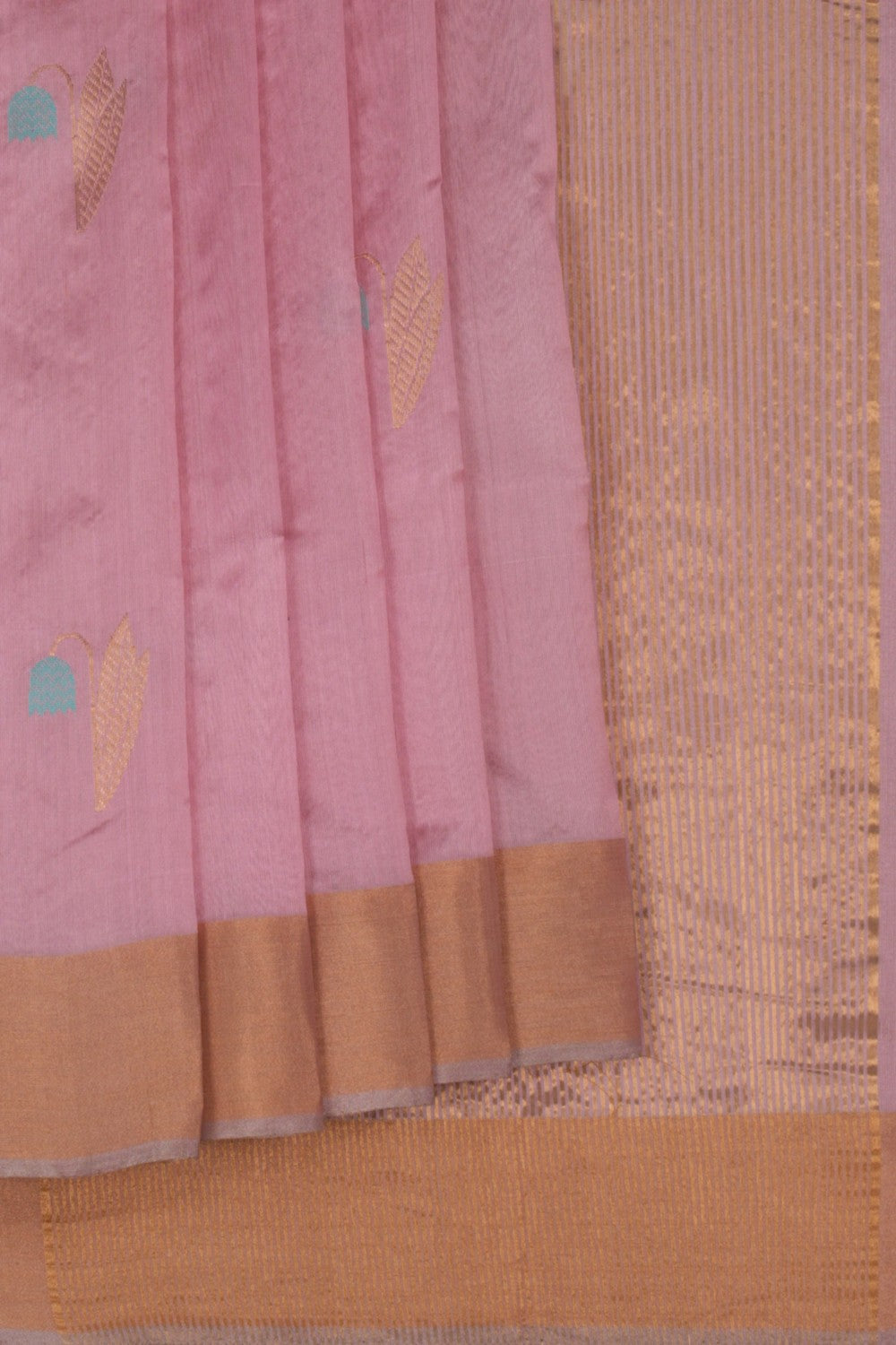 Chanderi Pink Saree