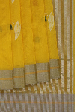Image of Chanderi Yellow Saree