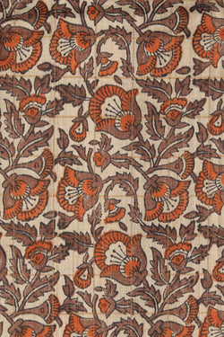 Image of Floral Printed Tussar Saree