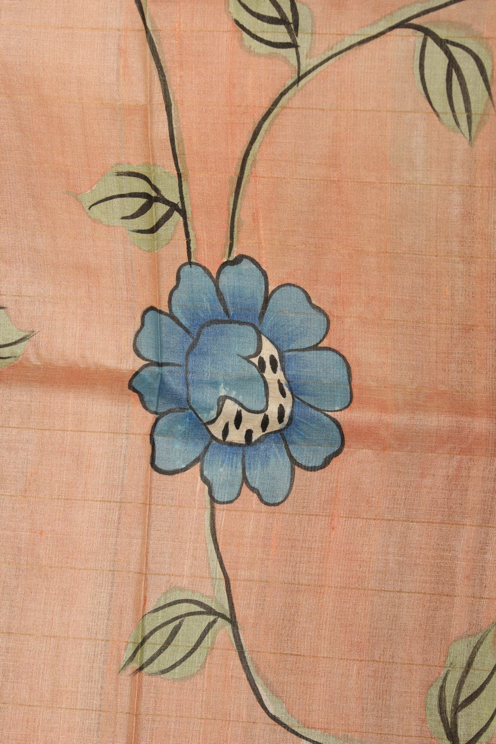 Image of Floral Printed Tussar Saree