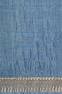 Image of Floral Printed Tussar Saree