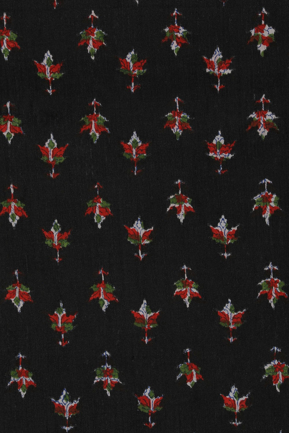 Flower Printed Tussar Saree