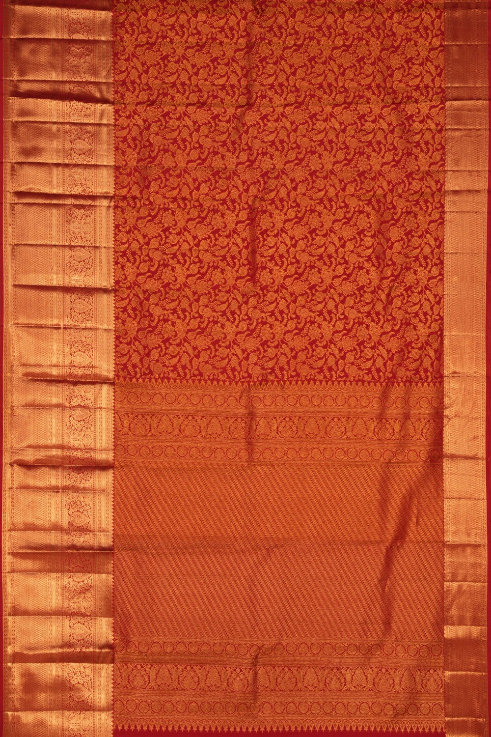 Image of Kanchipattu Brocade Red Saree