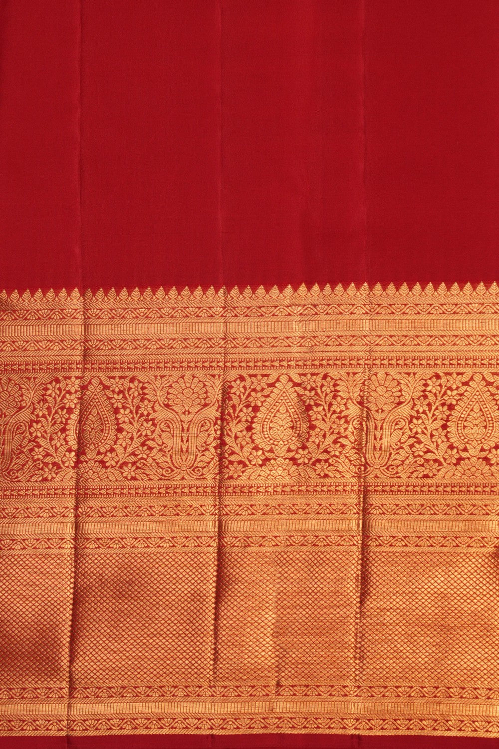Image of Kanchipattu Brocade Red Saree
