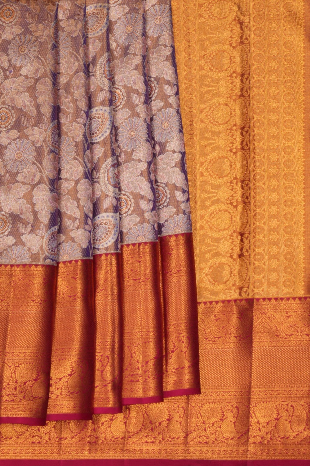 Image of Kanchipuram Tissue Brocade Saree