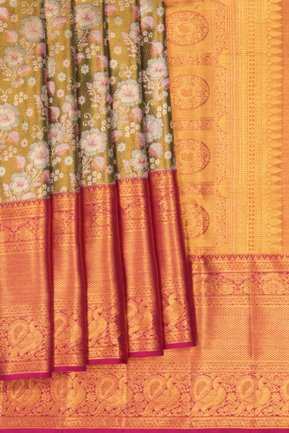 Image of Kanchipattu Brocade Green Saree