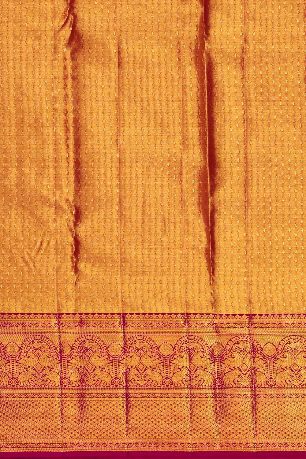 Image of Kanchipattu Brocade Gold Saree
